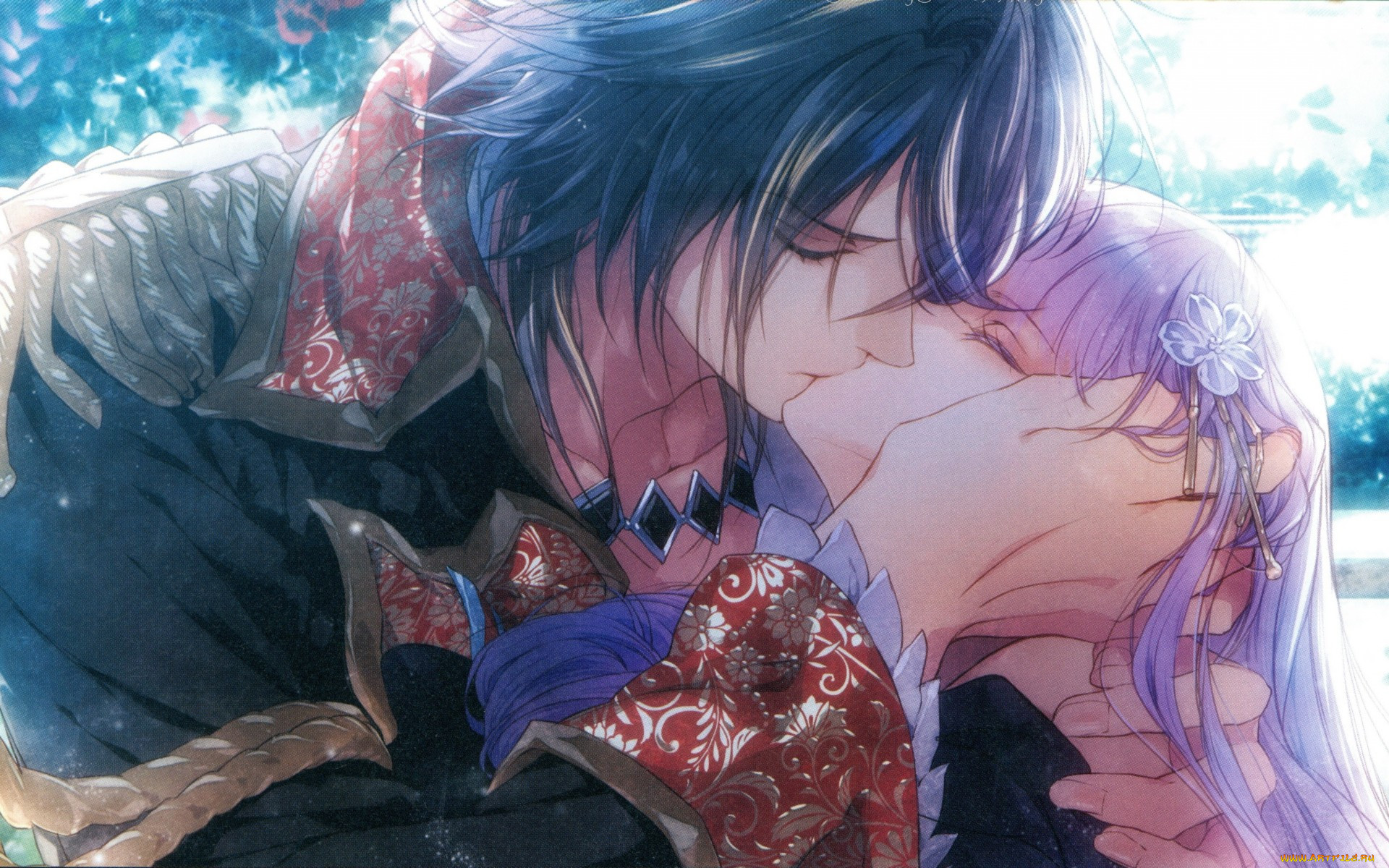 , wand of fortune, art, kageru, usuba, reine, des, fleurs, visual, novel, violette, leon, , , , , , , , 